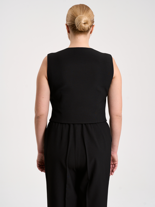 Жилет костюмный (Черный)