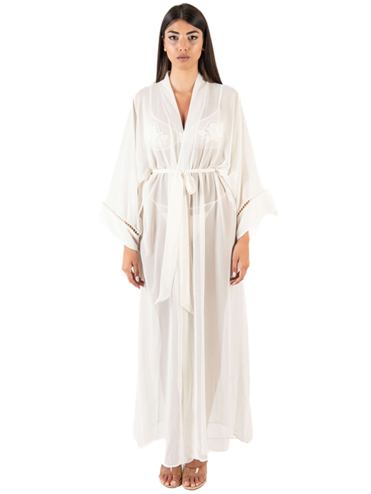 Туника пляжная длинная District Macrame (Сливочное масло)