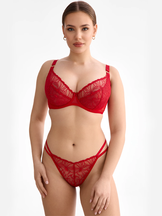 Бюстгальтер с мягкой чашкой Ewa Bien Harper Plunge B162 (Red)