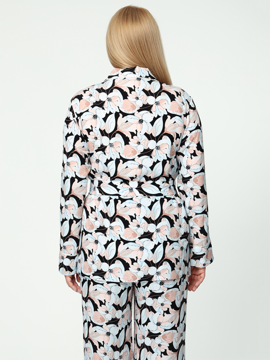 Рубашка домашняя (Темный принт)