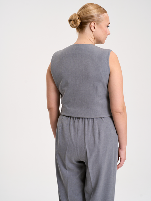 Жилет костюмный (Серый)