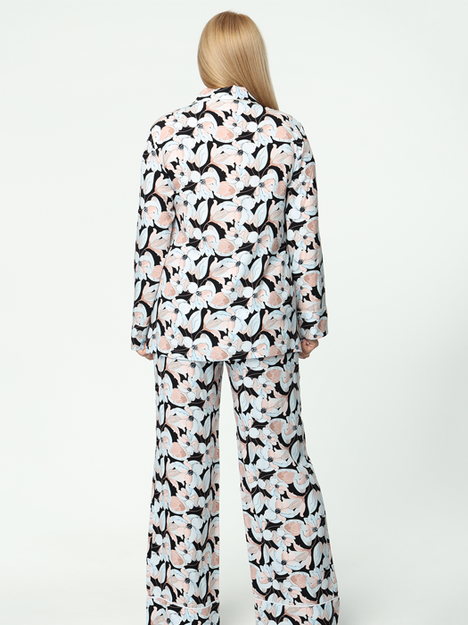 Брюки домашние (Темный принт)