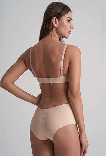 Трусы BYE BRA Low Back Mid Waist Brief (Beige)