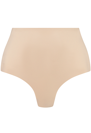 Трусы стринги BYE BRA Low Back Mid Waist Thong (Beige)