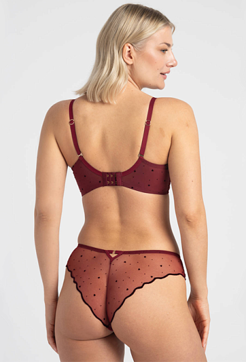 Трусы бразильяно Samanta Melania M300 (Burgundy)