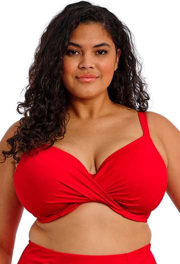 Верх купальника Elomi Plain Sailing Plunge Bikini Top (Lava)