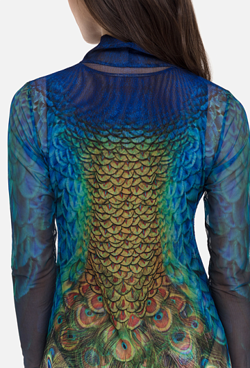 Платье Туника Rodasoleil "Павлин Маюра"