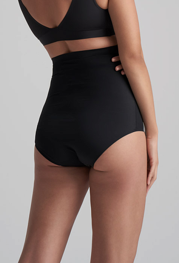 Трусы высокие BYE BRA Invisible High Waist Brief (Black)