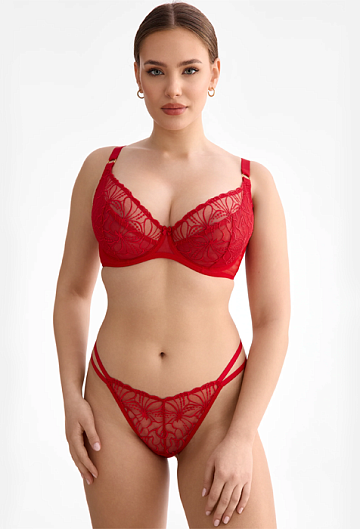 Бюстгальтер с мягкой чашкой Ewa Bien Harper Plunge B162 (Red)