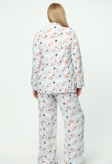 Рубашка домашняя (Светлый принт)