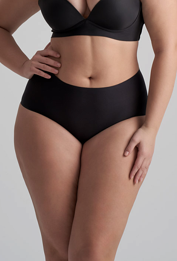 Трусы высокие BYE BRA Uni Stretch High Brief (Black)