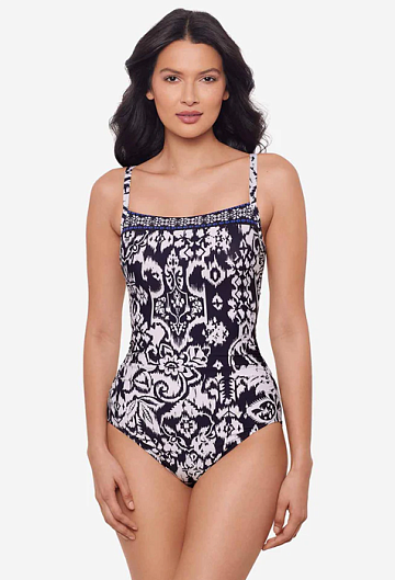 Слитный купальник Miraclesuit Kara in Talavera (Midnight/White)