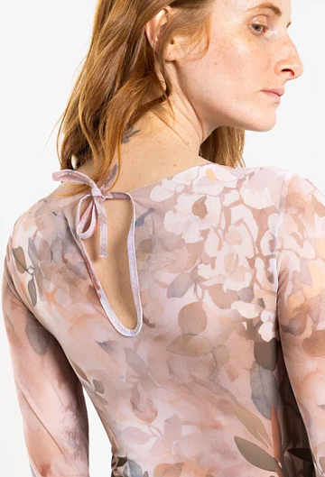 Слитный купальник с рукавом Rodasoleil "Оливки" 