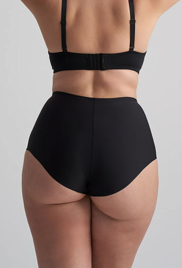 Трусы моделирующие BYE BRA Sculpting Mid Waist Brief (Black)