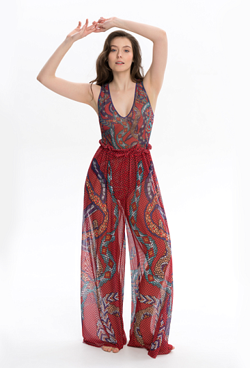 Брюки Rodasoleil "Змеи Мозаика"