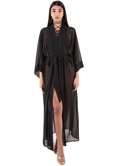 Туника пляжная длинная District (Черный)