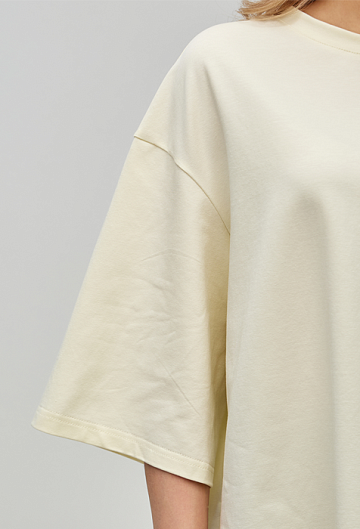 Футболка оверсайз (Сливочное масло)